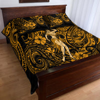Hawaii Hula Girl Quilt Bed Set Polynesian Pattern Gold Version LT01 - Polynesian Pride