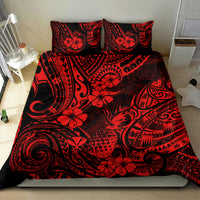 Hawaii Pineapple Bedding Set Polynesian Pattern Red Version LT01 - Polynesian Pride