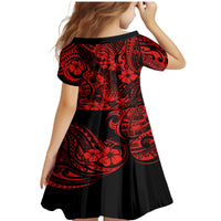 Hawaii Pineapple Family Matching Mermaid Dress and Hawaiian Shirt Polynesian Pattern Red Version LT01 - Polynesian Pride