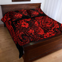 Hawaii Pineapple Quilt Bed Set Polynesian Pattern Red Version LT01 - Polynesian Pride