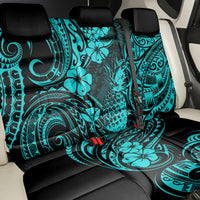Hawaii Pineapple Back Car Seat Cover Polynesian Pattern Turquoise Version LT01 - Polynesian Pride