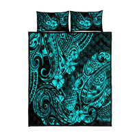 Hawaii Pineapple Quilt Bed Set Polynesian Pattern Turquoise Version LT01 Turquoise - Polynesian Pride