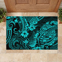 Hawaii Pineapple Rubber Doormat Polynesian Pattern Turquoise Version LT01 - Polynesian Pride