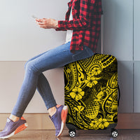 Hawaii Pineapple Luggage Cover Polynesian Pattern Yellow Version LT01 - Polynesian Pride