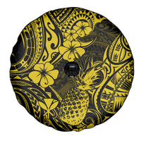 Hawaii Pineapple Spare Tire Cover Polynesian Pattern Yellow Version LT01 - Polynesian Pride