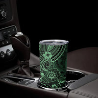 Hawaii Shaka Sign Tumbler Cup With Polynesian Hibiscus Green Unique