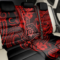 Hawaii Shaka Sign Back Car Seat Cover Polynesian Pattern Red Version