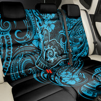 Hawaii Shaka Sign Back Car Seat Cover Polynesian Pattern Sky Blue Version LT01 - Polynesian Pride