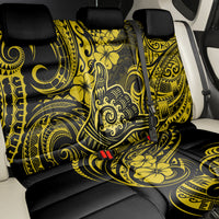 Hawaii Shaka Sign Back Car Seat Cover Polynesian Pattern Yellow Version LT01 - Polynesian Pride
