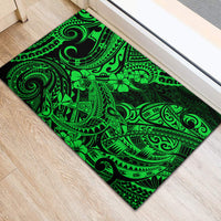 Hawaii Shark Rubber Doormat Polynesian Pattern Green Version LT01 - Polynesian Pride