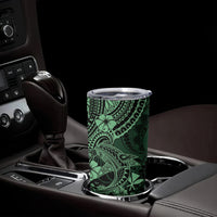 Hawaii Shark Tumbler Cup Polynesian Pattern Green Version