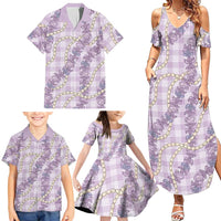 Pua Kalaunu Lei Family Matching Summer Maxi Dress and Hawaiian Shirt Palaka Pattern LT01 - Polynesian Pride