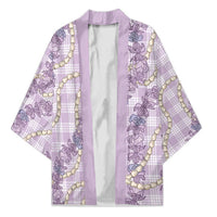 Pua Kalaunu Lei Kimono Palaka Pattern LT01 Unisex Purple - Polynesian Pride