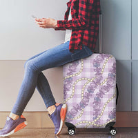 Pua Kalaunu Lei Luggage Cover Palaka Pattern LT01 - Polynesian Pride