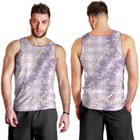 Pua Kalaunu Lei Men Tank Top Palaka Pattern