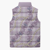 Pua Kalaunu Lei Sleeveless Puffer Jacket Palaka Pattern LT01 - Polynesian Pride