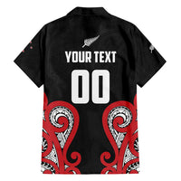 Custom Rugby New Zealand Family Matching Puletasi and Hawaiian Shirt Baby Black Go Champions