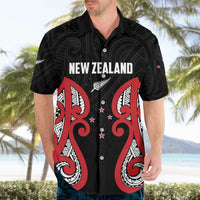 Custom Rugby New Zealand Hawaiian Shirt Baby Black Go Champions