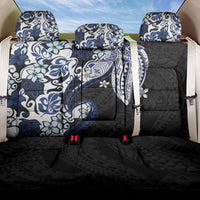 Monstera Plumeria Flowers Blue Back Car Seat Cover Polynesian Pattern LT01 One Size Blue - Polynesian Pride
