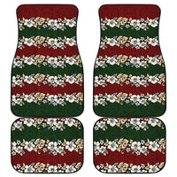 Hawaiian Hibiscus Christmas Color Car Mats Unique