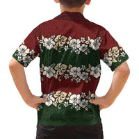 Hawaiian Hibiscus Christmas Color Family Matching Puletasi and Hawaiian Shirt Unique LT01 - Polynesian Pride