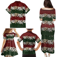 Hawaiian Hibiscus Christmas Color Family Matching Puletasi and Hawaiian Shirt Unique LT01 - Polynesian Pride