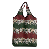 Hawaiian Hibiscus Christmas Color Grocery Bag Unique