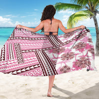 Hawaii Quilt Sarong Kakau Polynesian Pattern Mauve Pink Version LT01 - Polynesian Pride