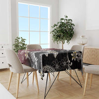 Polynesian Hawaiian Plumeria Tribal Pattern Tablecloth Special Wine Red Version LT01 - Polynesian Pride