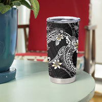 Polynesian Hawaiian Plumeria Tribal Pattern Tumbler Cup Special Wine Red Version