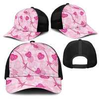 Anthurium Pikake Ti Leaf Palaka Mesh Trucker Cap Pink Version