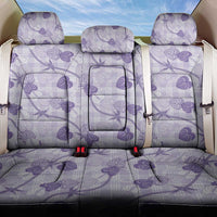 Anthurium Pikake Ti Leaf Palaka Back Car Seat Cover Purple Version LT01 One Size Purple - Polynesian Pride