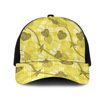Anthurium Pikake Ti Leaf Palaka Mesh Trucker Cap Yellow Version