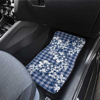 Hibiscus Pakala Cobalt Blue Royal Car Mats Tropical Floral Stylized LT01 - Polynesian Pride