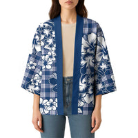 Hibiscus Pakala Cobalt Blue Royal Kimono Tropical Floral Stylized LT01 - Polynesian Pride