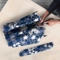 Hibiscus Pakala Cobalt Blue Royal Umbrella Tropical Floral Stylized - Polynesian Pride