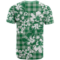 Hibiscus Pakala Emerald Green T Shirt Tropical Floral Stylized - Polynesian Pride