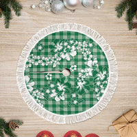 Hibiscus Pakala Emerald Green Tree Skirt Tropical Floral Stylized - Polynesian Pride