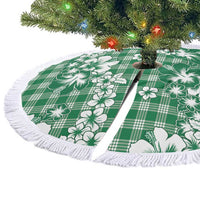 Hibiscus Pakala Emerald Green Tree Skirt Tropical Floral Stylized - Polynesian Pride
