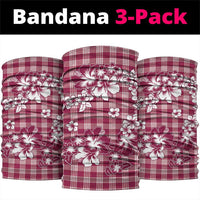 Hibiscus Pakala Royal Magenta Neck Gaiter Tropical Floral Stylized - Polynesian Pride