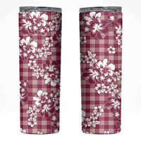 Hibiscus Pakala Royal Magenta Skinny Tumbler Tropical Floral Stylized - Polynesian Pride