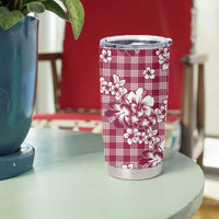 Hibiscus Pakala Royal Magenta Tumbler Cup Tropical Floral Stylized - Polynesian Pride