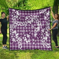 Hibiscus Pakala Sweetie Purple Quilt Tropical Floral Stylized - Polynesian Pride