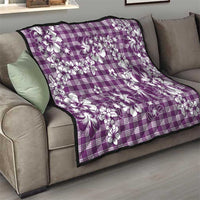 Hibiscus Pakala Sweetie Purple Quilt Tropical Floral Stylized - Polynesian Pride