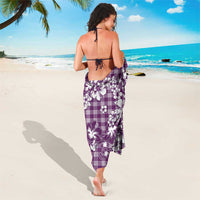 Hibiscus Pakala Sweetie Purple Sarong Tropical Floral Stylized - Polynesian Pride
