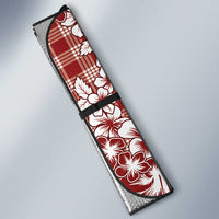 Hibiscus Pakala Fantasy Red Auto Sun Shade Tropical Floral Stylized - Polynesian Pride