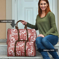 Hibiscus Pakala Fantasy Red Travel Bag Tropical Floral Stylized - Polynesian Pride