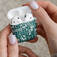 Hibiscus Pakala Aqua Teal AirPods Case Tropical Floral Stylized LT01 - Polynesian Pride