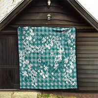 Hibiscus Pakala Aqua Teal Quilt Tropical Floral Stylized LT01 - Polynesian Pride