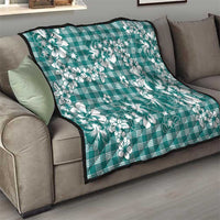 Hibiscus Pakala Aqua Teal Quilt Tropical Floral Stylized LT01 - Polynesian Pride